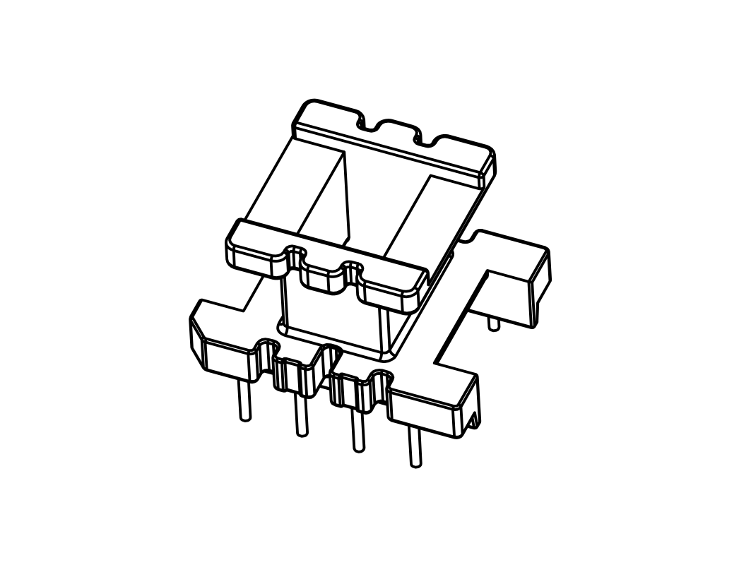 EE25变压器骨架EI25高频骨架EE25电木骨架EF25骨架 YT-2530-东莞市扬通电子有限公司