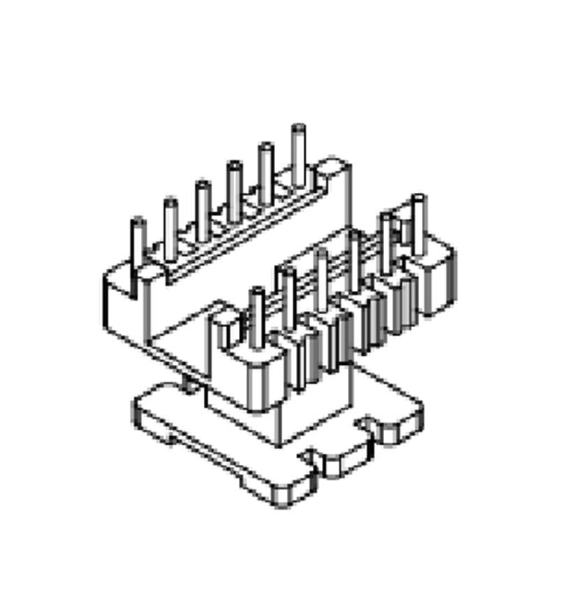 EE25变压器磁芯骨架EE26电源骨架EE25骨架EE26高频骨架-东莞市扬通电子有限公司